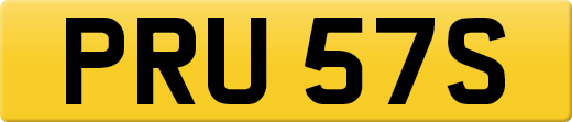 PRU 57S private number plate